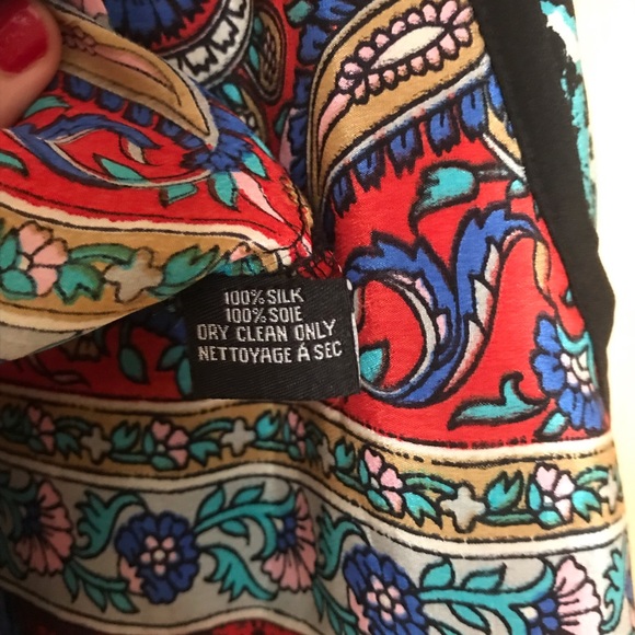 Anthropologie Tolani Boheme Silk Print Dress - Picture 6 of 7